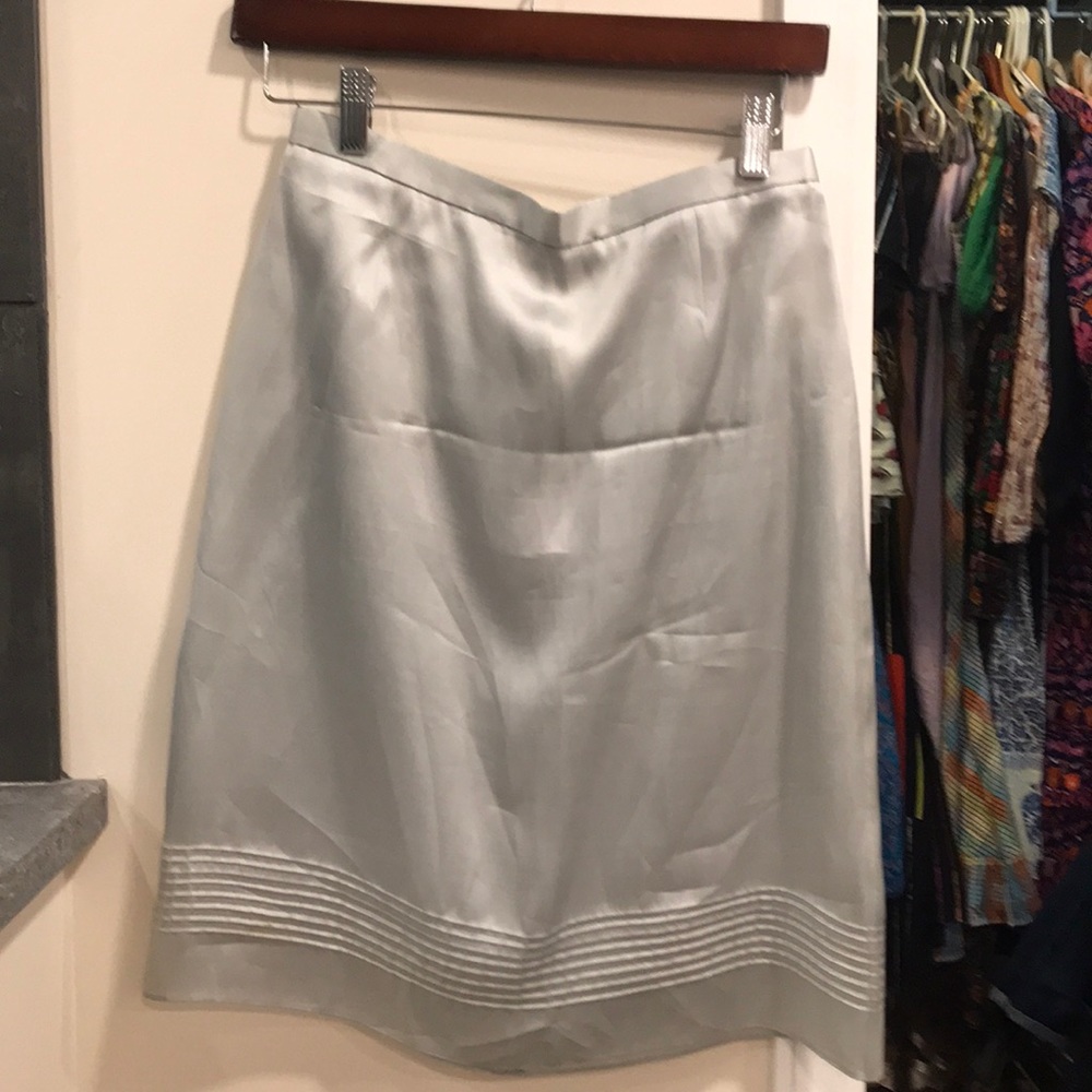 J.Crew pale blue silk skirt size 4